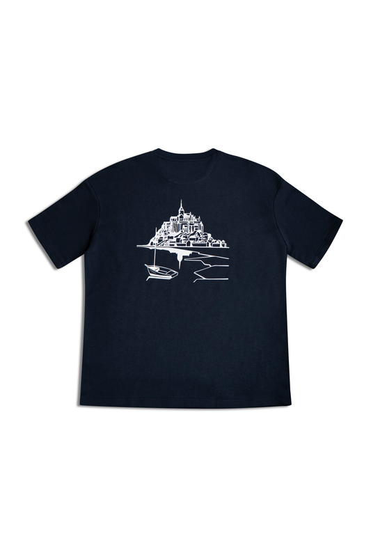 CEEJAY Le Mont-Saint-Michel T-Shirt - Navy blue