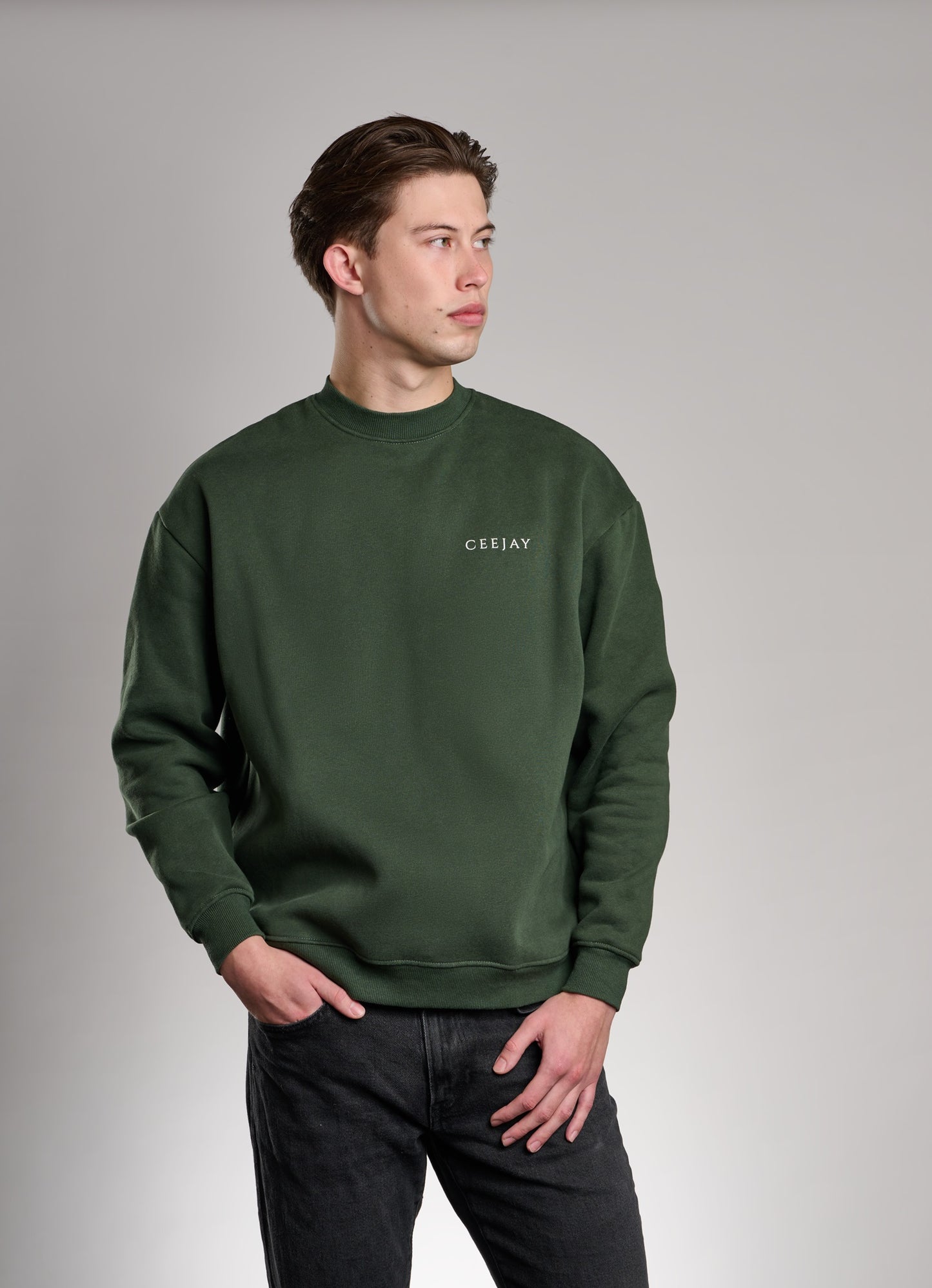 CEEJAY Basic Sweater - Racing Green